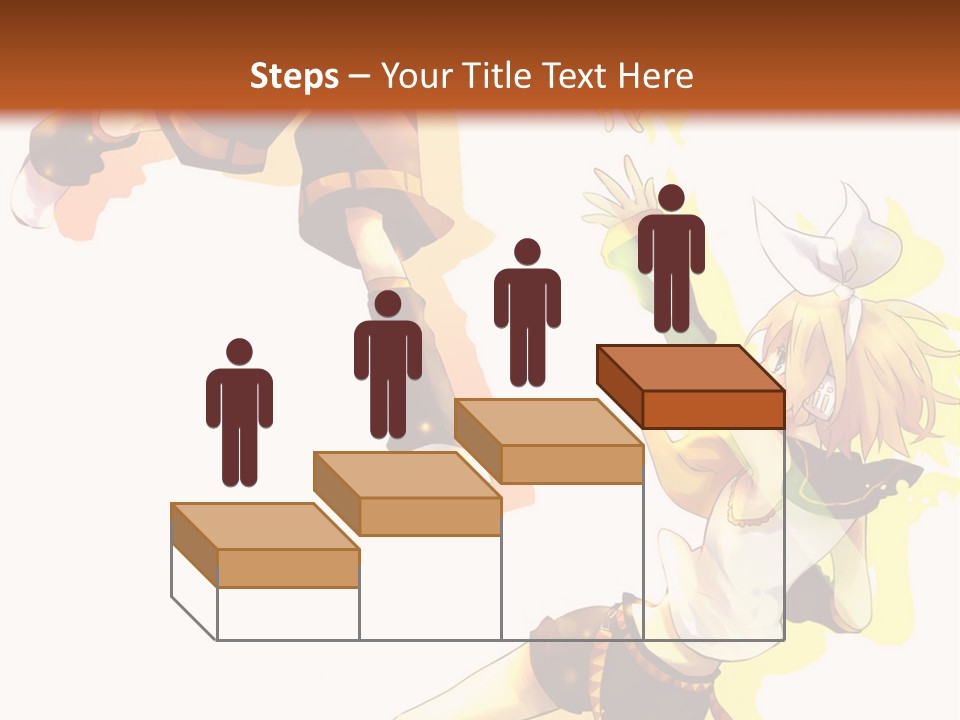 A Group Of Anime Characters With A Brown Background PowerPoint Template