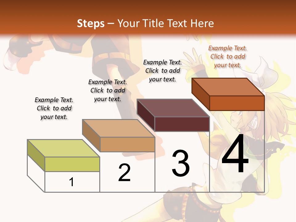 A Group Of Anime Characters With A Brown Background PowerPoint Template