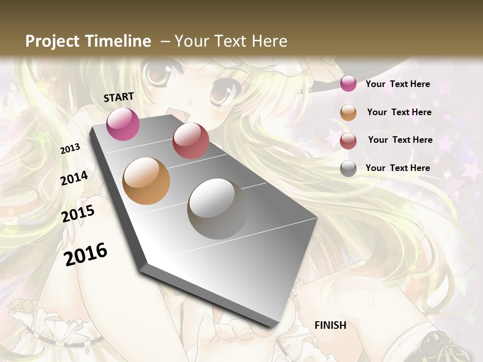 A Woman In A Witches Hat With Stars On The Background PowerPoint Template