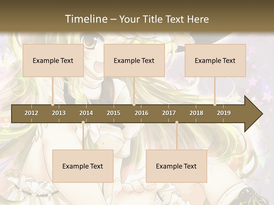 A Woman In A Witches Hat With Stars On The Background PowerPoint Template