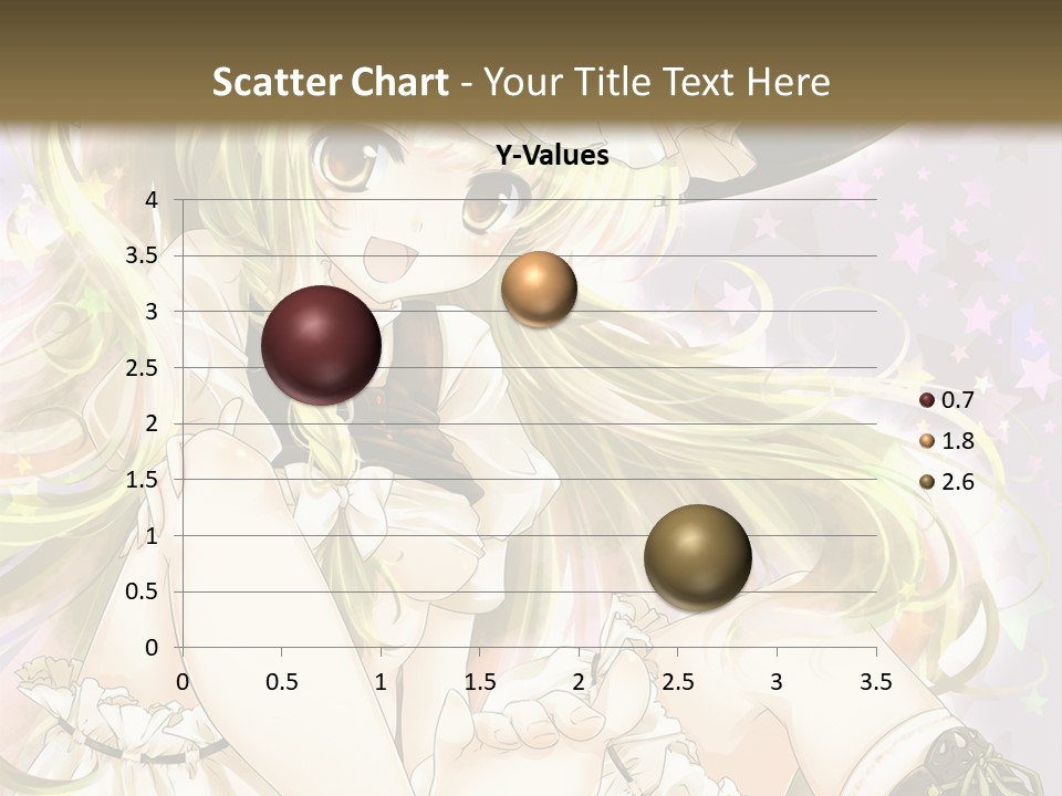 A Woman In A Witches Hat With Stars On The Background PowerPoint Template