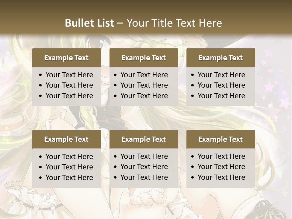 A Woman In A Witches Hat With Stars On The Background PowerPoint Template