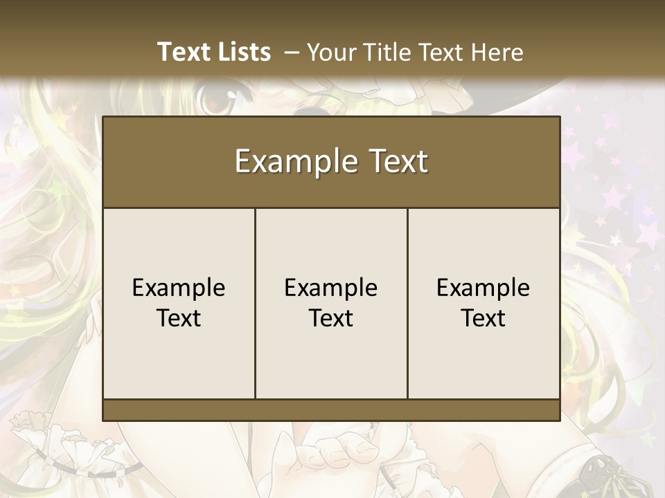 A Woman In A Witches Hat With Stars On The Background PowerPoint Template