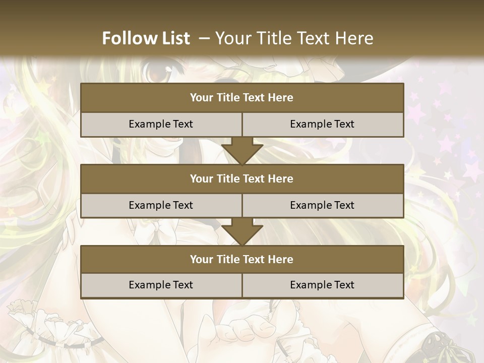 A Woman In A Witches Hat With Stars On The Background PowerPoint Template