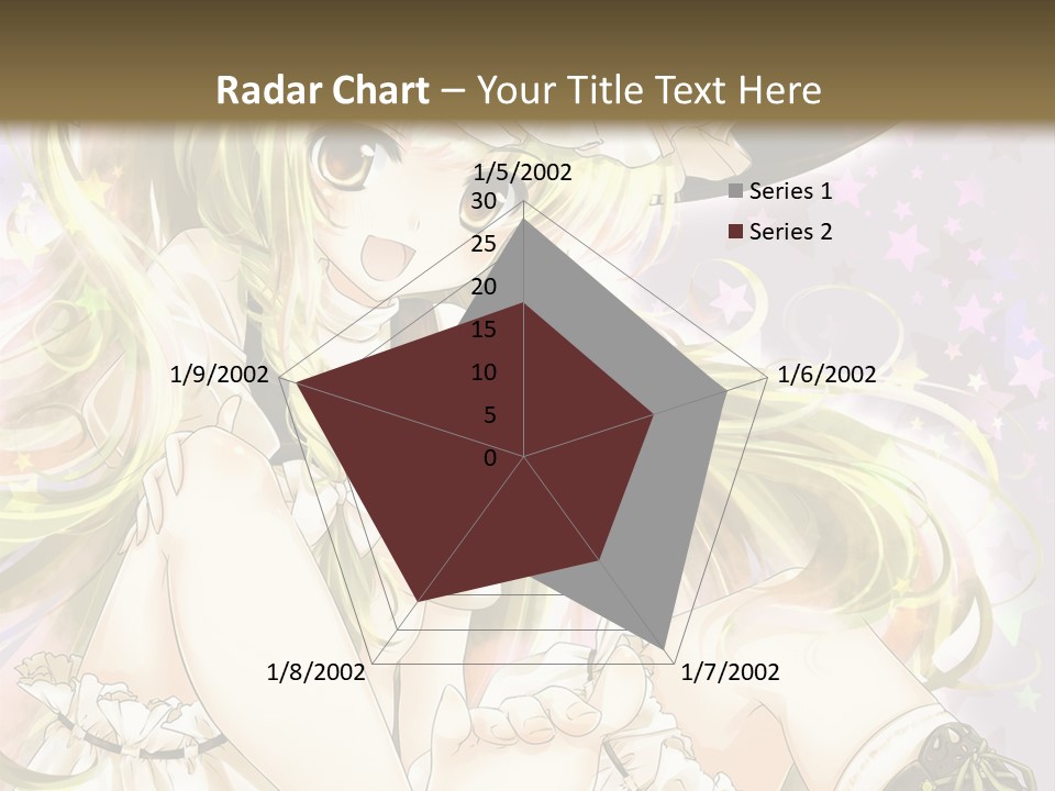 A Woman In A Witches Hat With Stars On The Background PowerPoint Template