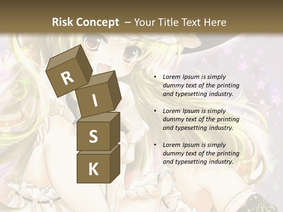 A Woman In A Witches Hat With Stars On The Background PowerPoint Template