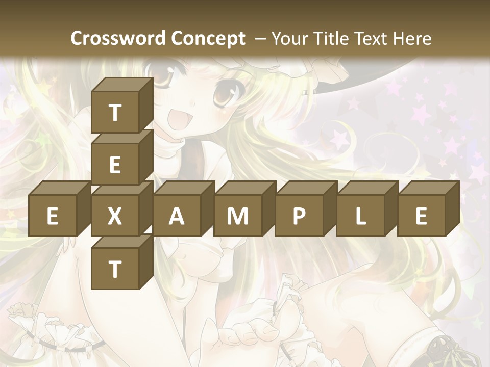 A Woman In A Witches Hat With Stars On The Background PowerPoint Template