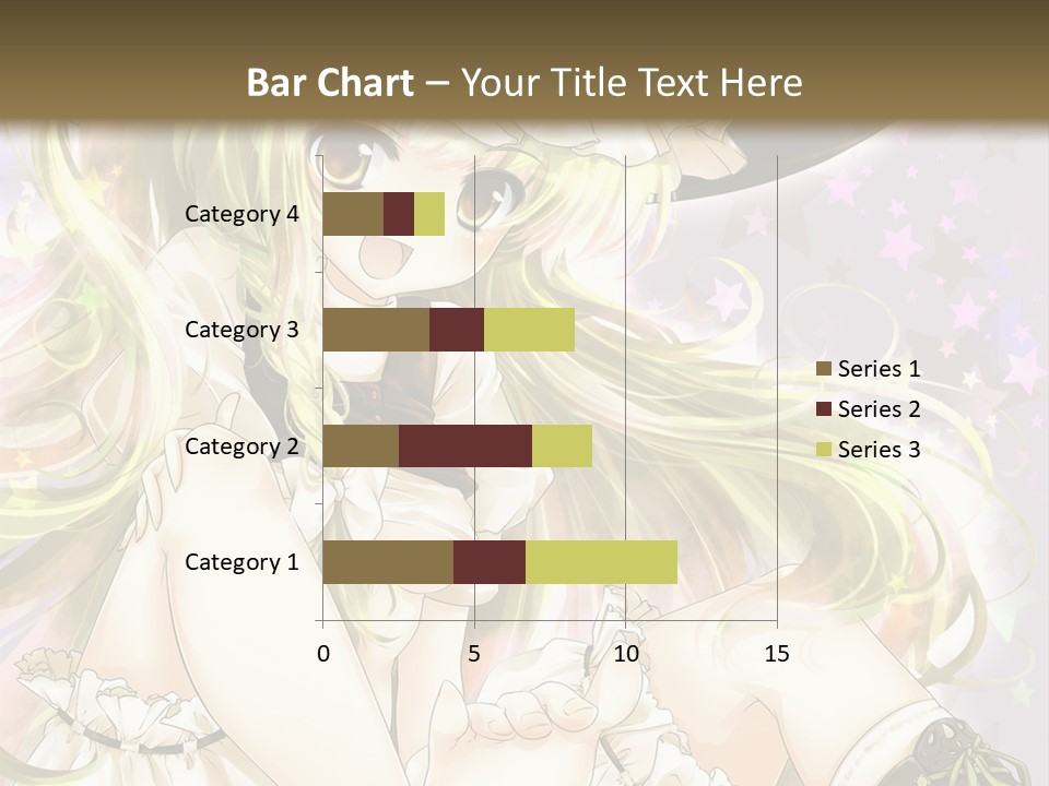 A Woman In A Witches Hat With Stars On The Background PowerPoint Template