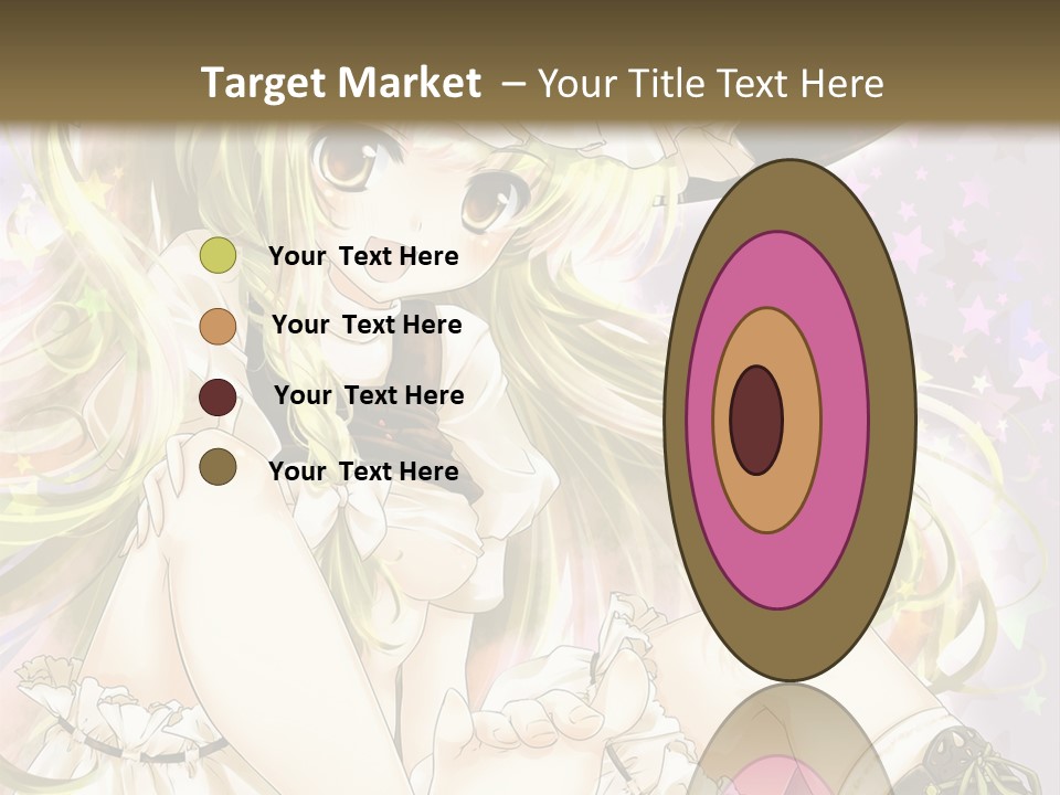 A Woman In A Witches Hat With Stars On The Background PowerPoint Template