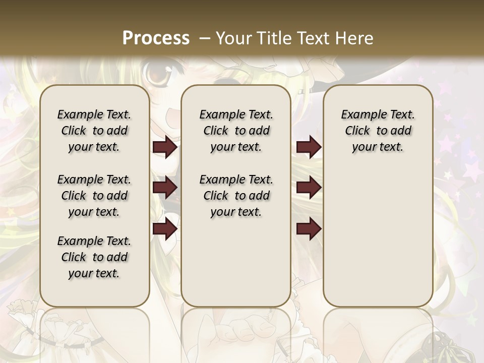 A Woman In A Witches Hat With Stars On The Background PowerPoint Template