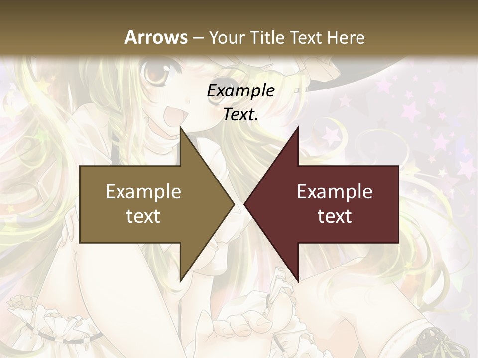 A Woman In A Witches Hat With Stars On The Background PowerPoint Template