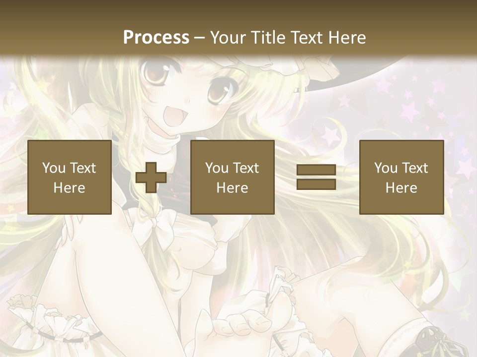 A Woman In A Witches Hat With Stars On The Background PowerPoint Template