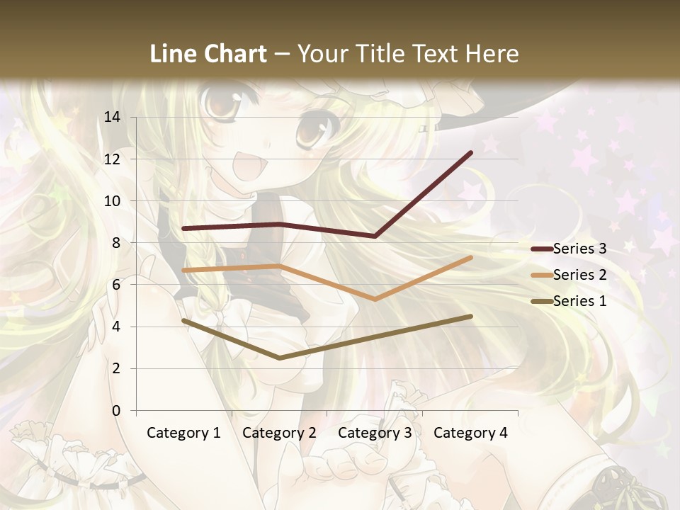 A Woman In A Witches Hat With Stars On The Background PowerPoint Template