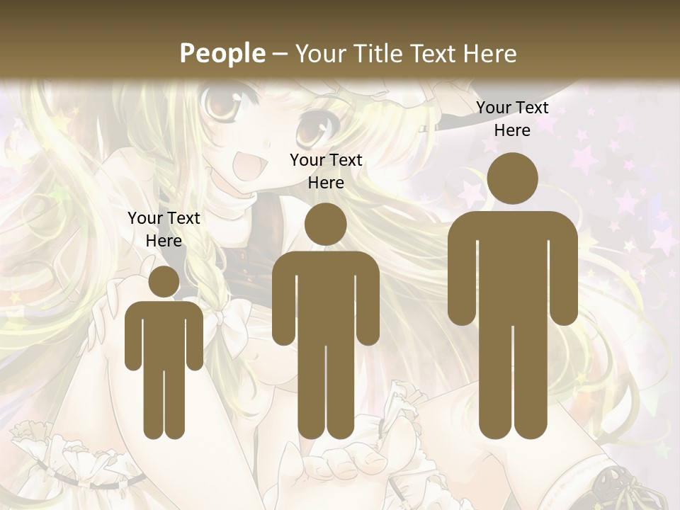 A Woman In A Witches Hat With Stars On The Background PowerPoint Template