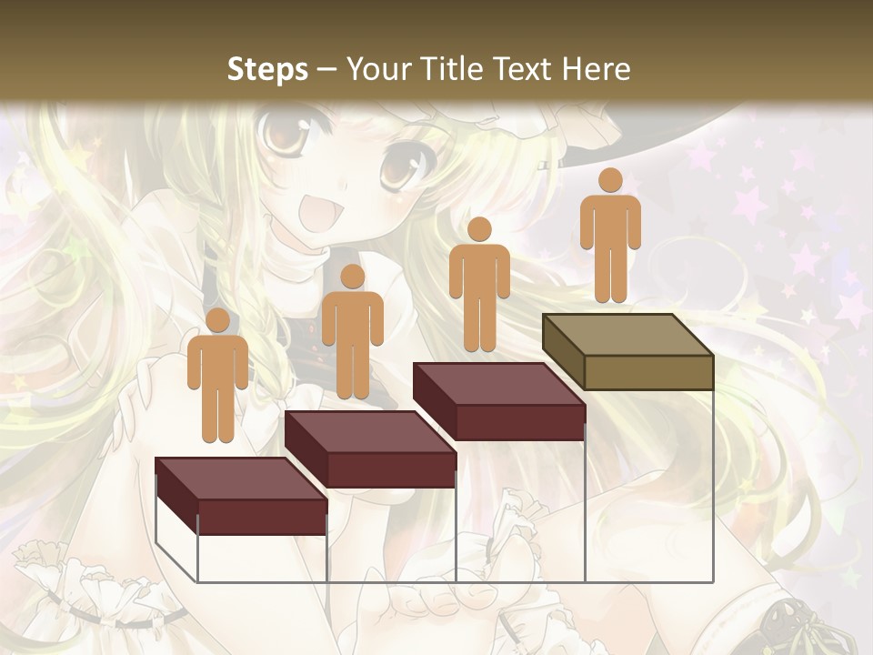 A Woman In A Witches Hat With Stars On The Background PowerPoint Template