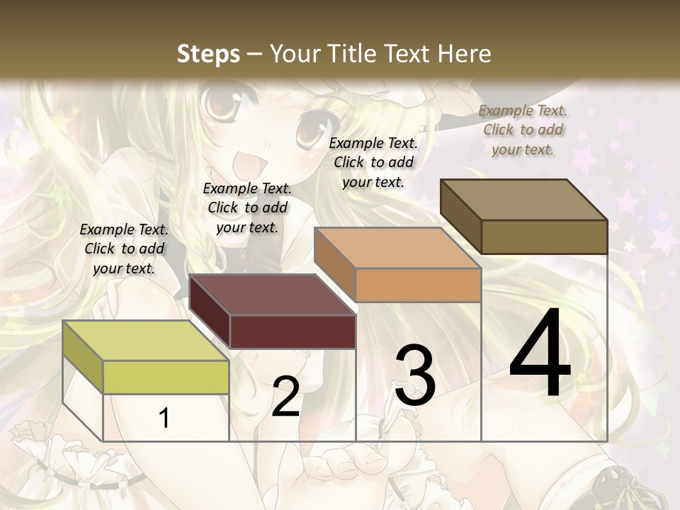 A Woman In A Witches Hat With Stars On The Background PowerPoint Template