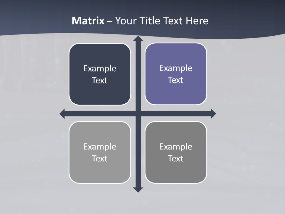 A Person Standing In The Snow Holding An Umbrella PowerPoint Template