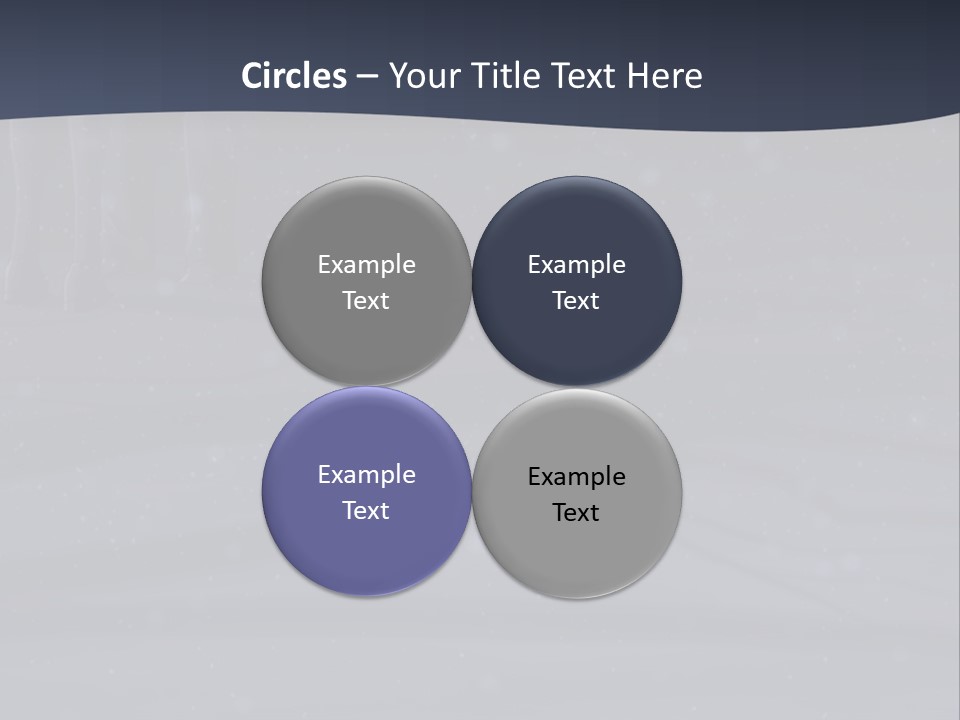 A Person Standing In The Snow Holding An Umbrella PowerPoint Template