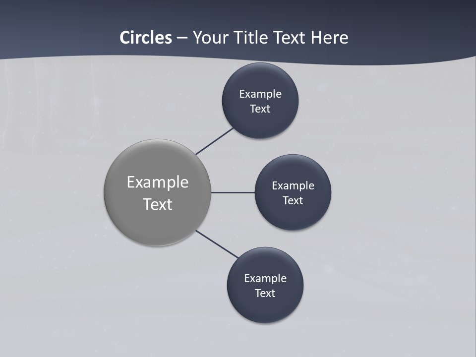 A Person Standing In The Snow Holding An Umbrella PowerPoint Template