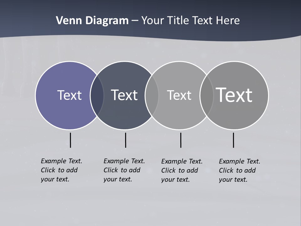 A Person Standing In The Snow Holding An Umbrella PowerPoint Template