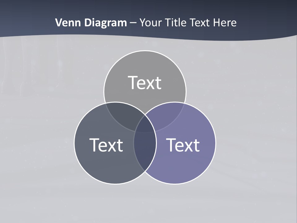 A Person Standing In The Snow Holding An Umbrella PowerPoint Template