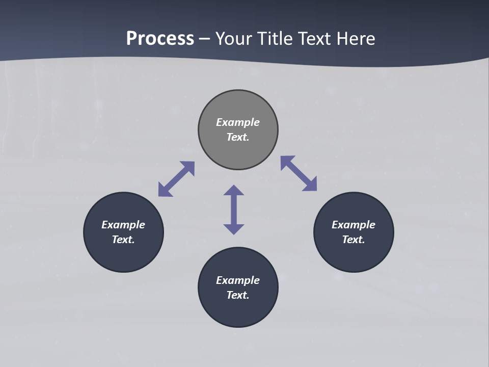 A Person Standing In The Snow Holding An Umbrella PowerPoint Template