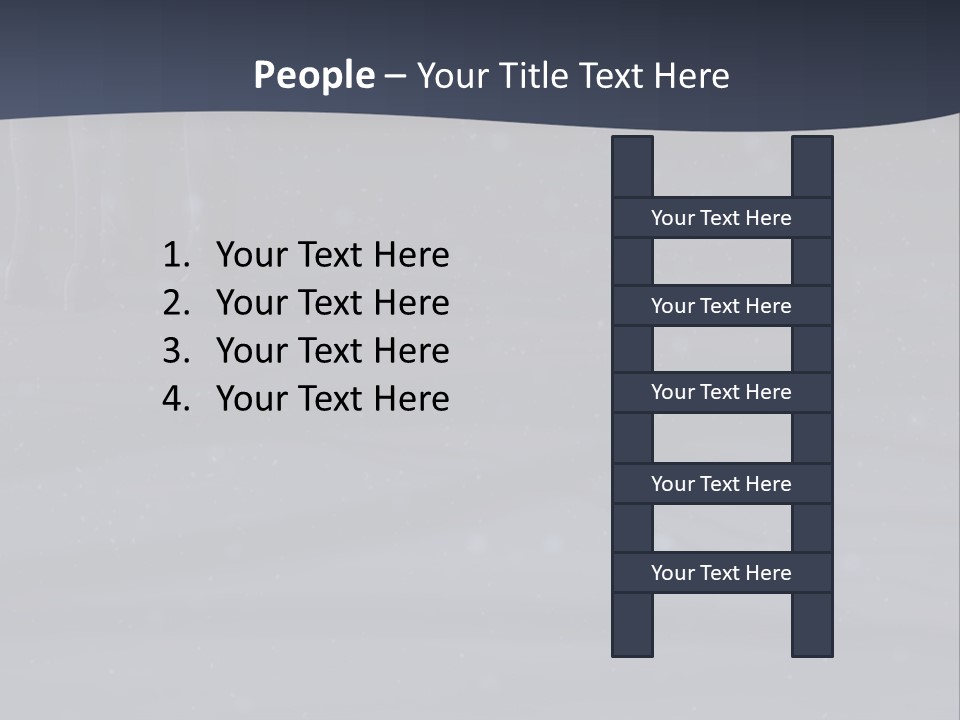 A Person Standing In The Snow Holding An Umbrella PowerPoint Template