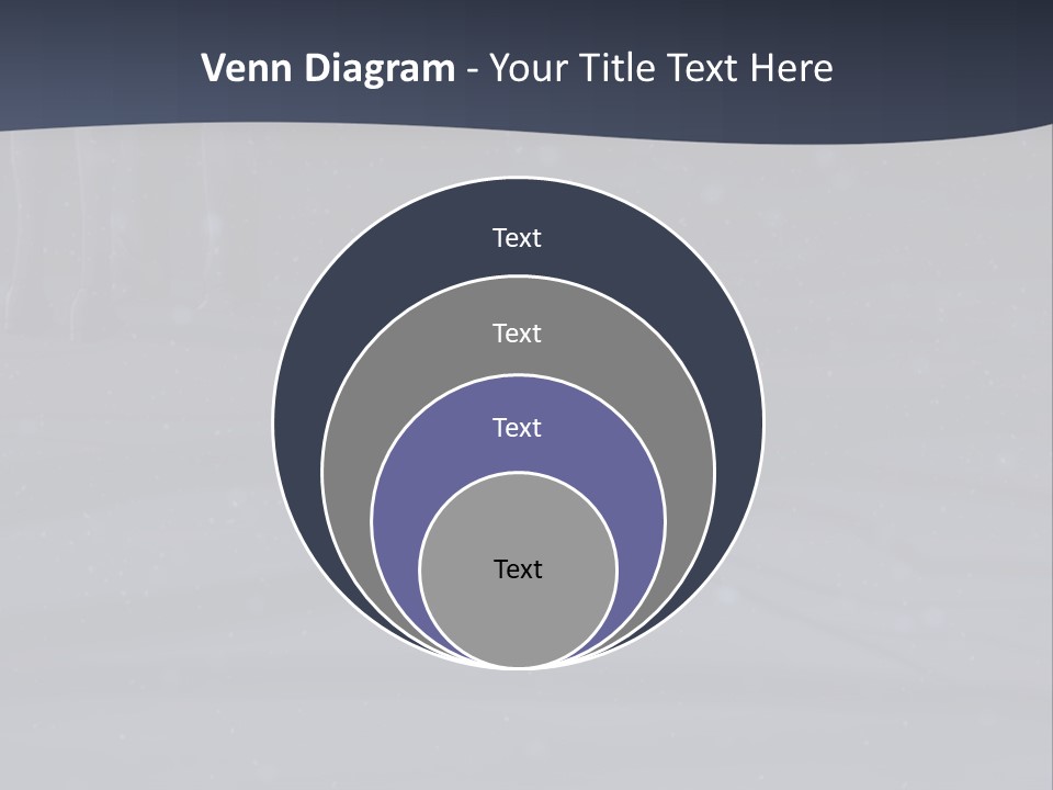 A Person Standing In The Snow Holding An Umbrella PowerPoint Template