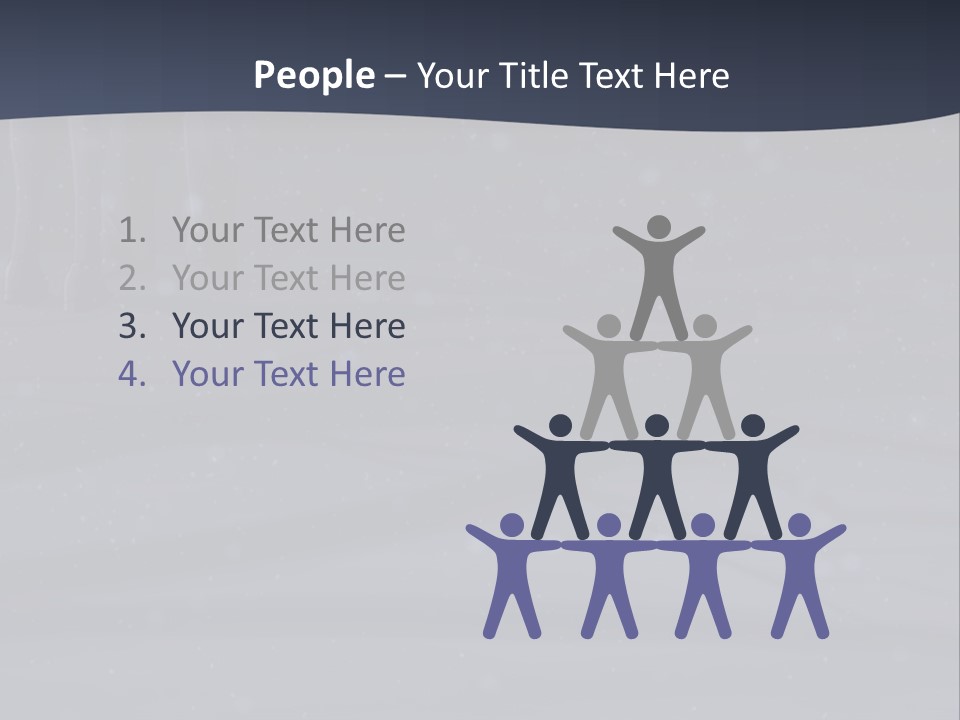 A Person Standing In The Snow Holding An Umbrella PowerPoint Template