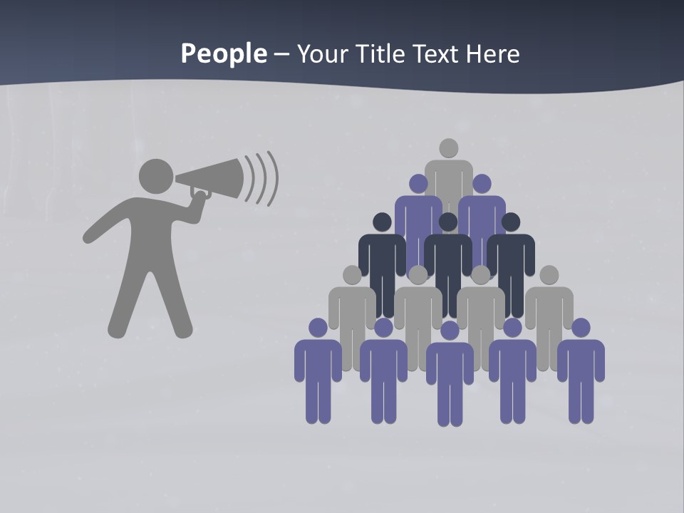 A Person Standing In The Snow Holding An Umbrella PowerPoint Template