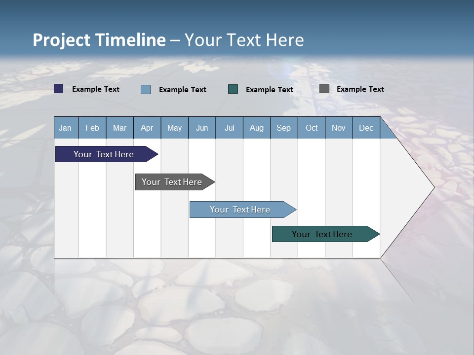 The Sun Shines On A Cobblestone Road Powerpoint Template PowerPoint Template