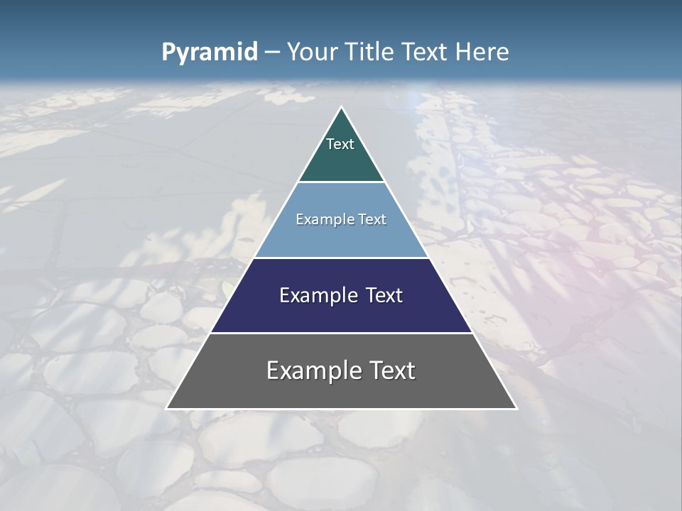 The Sun Shines On A Cobblestone Road Powerpoint Template PowerPoint Template