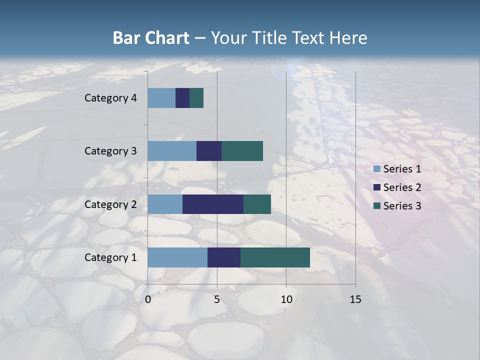 The Sun Shines On A Cobblestone Road Powerpoint Template PowerPoint Template