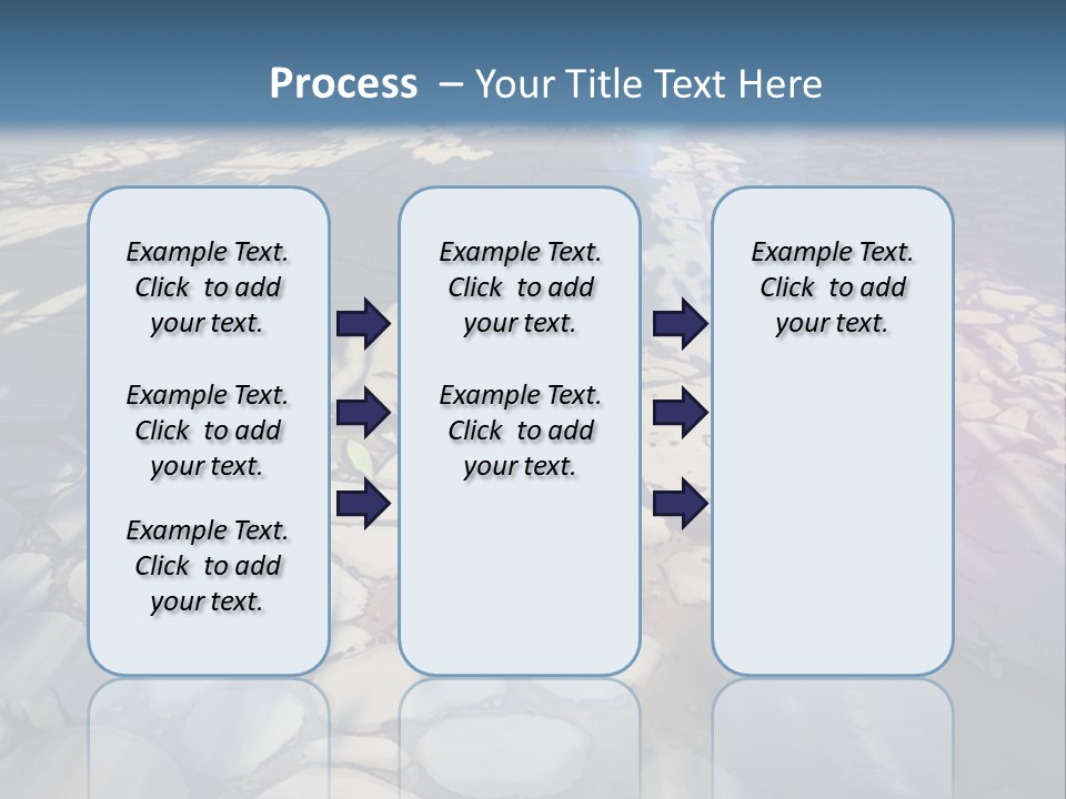 The Sun Shines On A Cobblestone Road Powerpoint Template PowerPoint Template