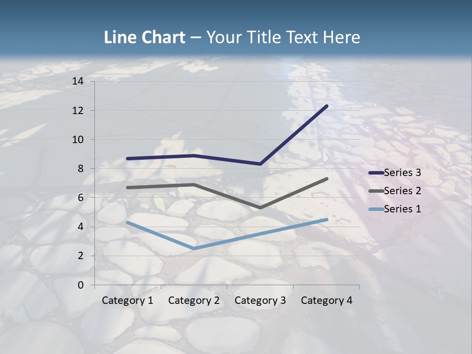 The Sun Shines On A Cobblestone Road Powerpoint Template PowerPoint Template