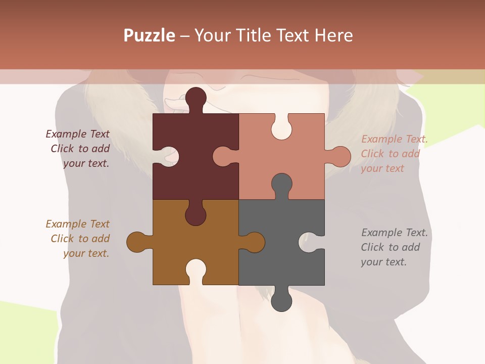 A Man In A Fur Coat With His Hands On His Chest PowerPoint Template