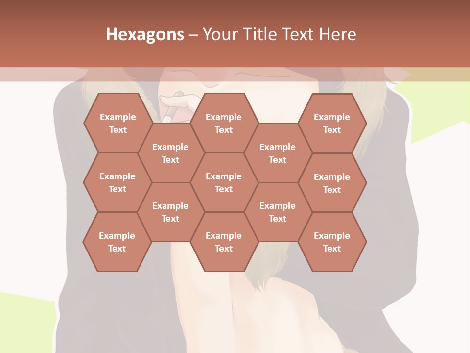 A Man In A Fur Coat With His Hands On His Chest PowerPoint Template