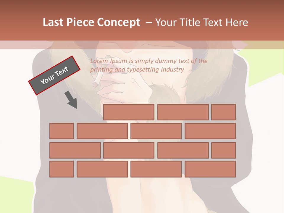 A Man In A Fur Coat With His Hands On His Chest PowerPoint Template