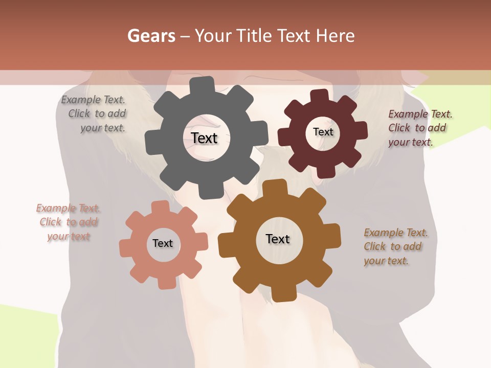 A Man In A Fur Coat With His Hands On His Chest PowerPoint Template
