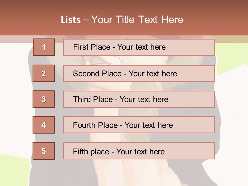 A Man In A Fur Coat With His Hands On His Chest PowerPoint Template