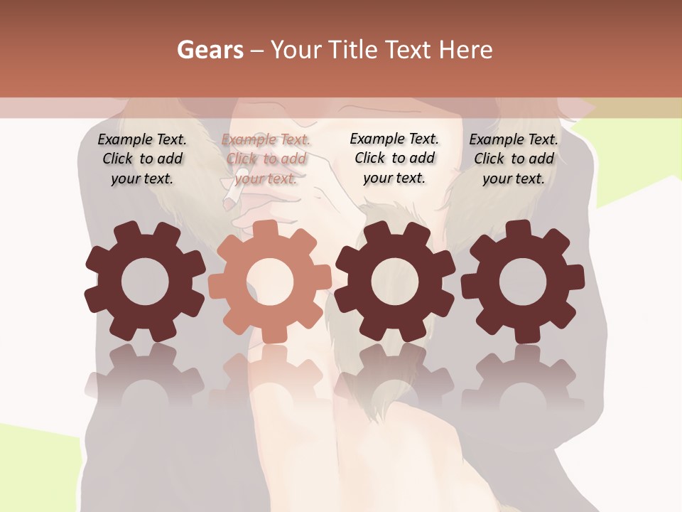 A Man In A Fur Coat With His Hands On His Chest PowerPoint Template