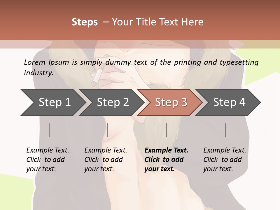 A Man In A Fur Coat With His Hands On His Chest PowerPoint Template