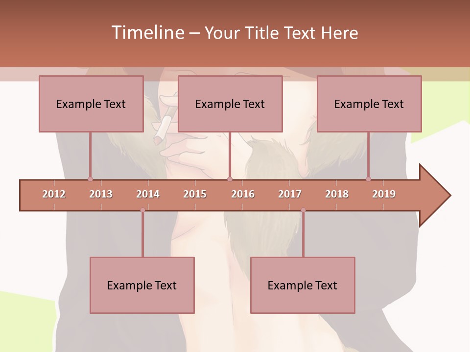 A Man In A Fur Coat With His Hands On His Chest PowerPoint Template