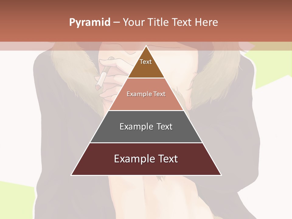 A Man In A Fur Coat With His Hands On His Chest PowerPoint Template
