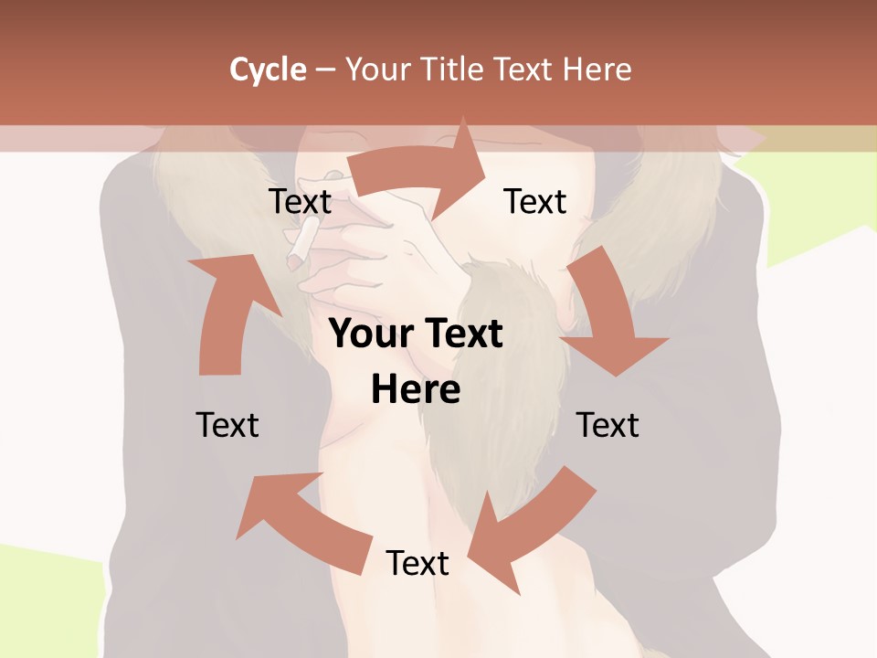 A Man In A Fur Coat With His Hands On His Chest PowerPoint Template