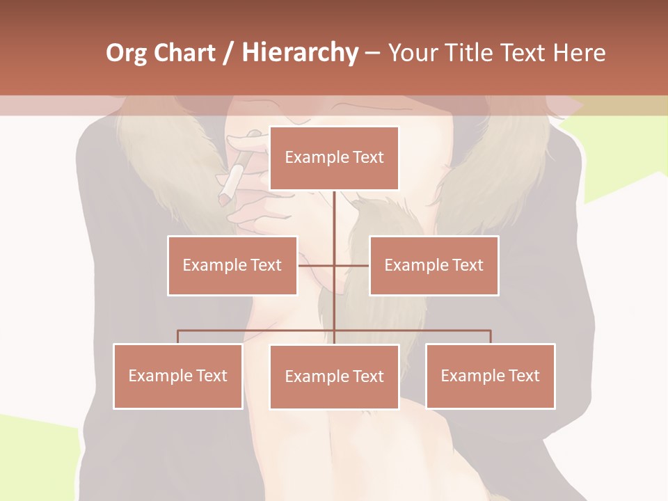 A Man In A Fur Coat With His Hands On His Chest PowerPoint Template