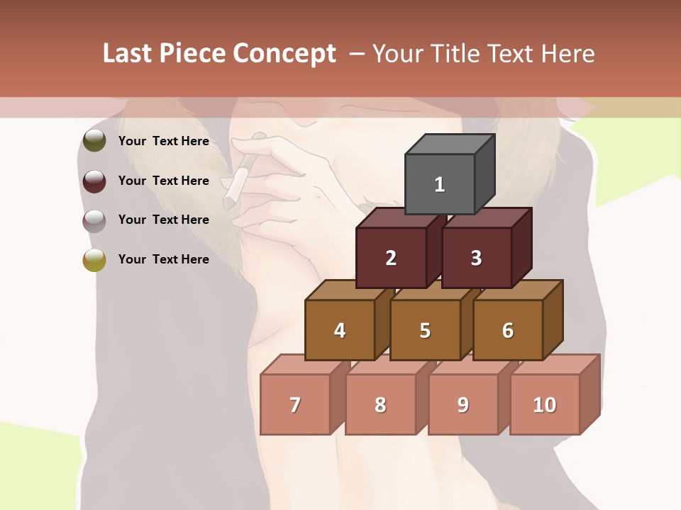 A Man In A Fur Coat With His Hands On His Chest PowerPoint Template