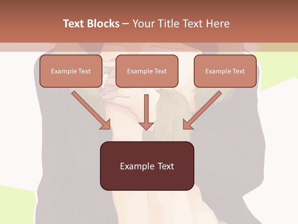 A Man In A Fur Coat With His Hands On His Chest PowerPoint Template
