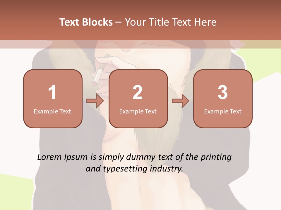 A Man In A Fur Coat With His Hands On His Chest PowerPoint Template