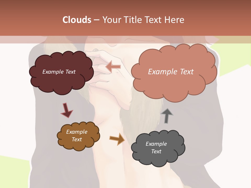 A Man In A Fur Coat With His Hands On His Chest PowerPoint Template